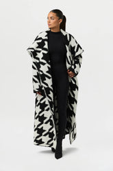 Boucle Houndstooth Coat