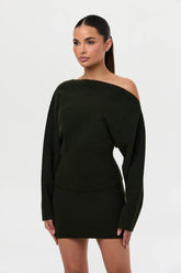 Knit Sweater Mini Skirt