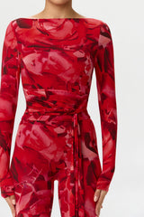 Bare Body Boatneck Draped Top